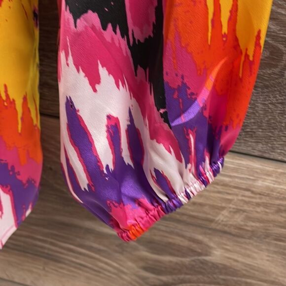 Josephine Studio Women’s Petite X Small Artsy Bright Pullover Dress Blouse Top - Picture 8 of 9